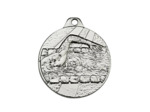Medaille frappee fer argent natation d 32mm