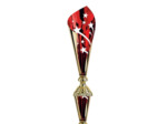 Coupe classique or/rouge h 46 cm
