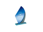Trophee verre epaisseur 4mm h.21cm
