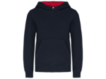 Sweatshirt capuche contrastée junior