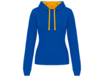 Sweatshirt capuche contrastée femme