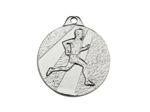 Medaille frappee fer argent running d 32 mm