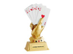 Resine carte a jouer h. 20 cm