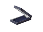 Ecrin simili cuir bleu 116x6x25
