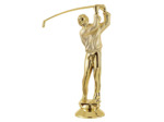 Sujet plastique or golf ho h.13cm