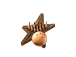 Applique resine etoile bowling haut