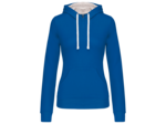 Sweatshirt capuche contrastée femme