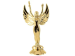 Sujet plastiq or victoire pm h.11cm