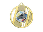 Medaille fer a trou diam50mm or