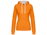 Sweatshirt capuche contrastée femme