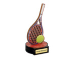 Trophee bois tennis h 20 cm