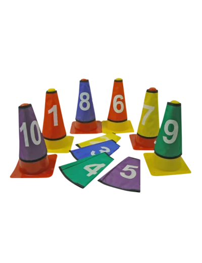 Lot de 10 caches cônes numerotes