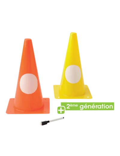 Lot de 5 cones 30 cm pour marquage