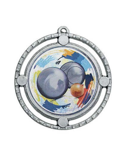 Medaille zamak diam70mm argent