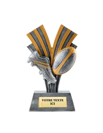 Trophee resine rugby h. 22 cm