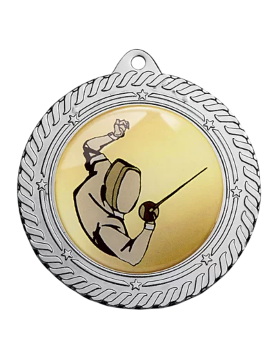Medaille fer diam70mm argent