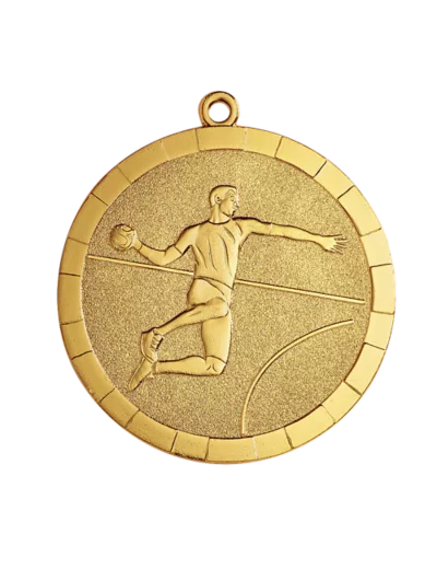 Medaille frappee fer hand 50mm or