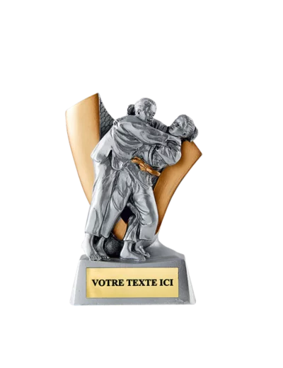 Trophee resine eco judo f h. 10 cm