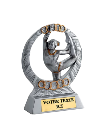 Trophee resine eco gym femme h. 11 cm