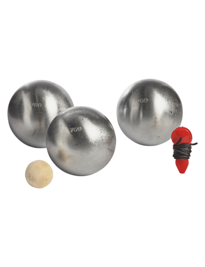 Triplette double chromage cochonnet et mesureur