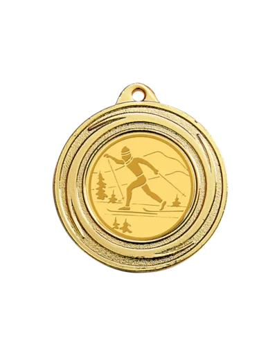 Medaille porte-centre fer or d 40 mm