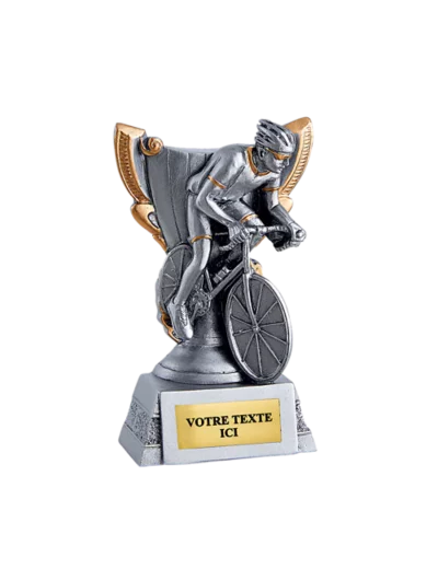 Trophee resine discip cyclisme h 11cm