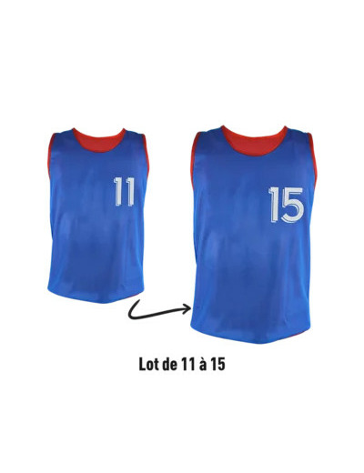Lot de 5 chasubles revers nume