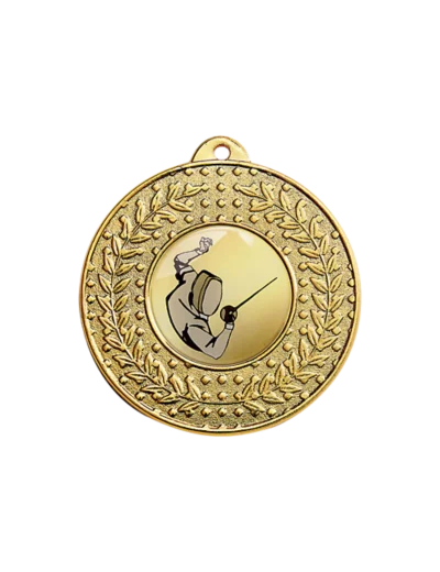 Medaille porte-centre fer or 50mm