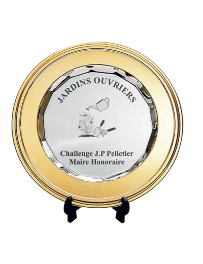 Assiette laiton 25cm