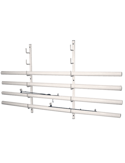Rateliers muraux pour poteaux pour 4 paires