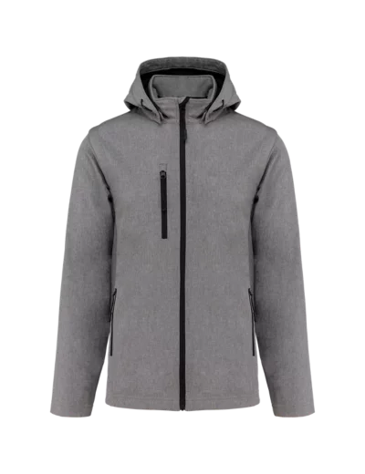Veste softshell 3 couches a capuche