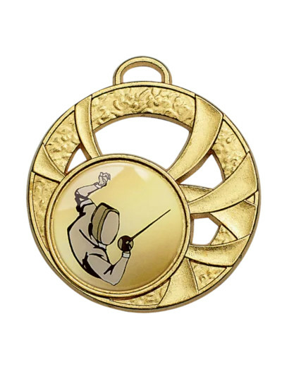 Medaille zamak 45mm or