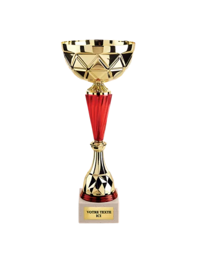 Coupe class or/rouge h 39cm d 160mm