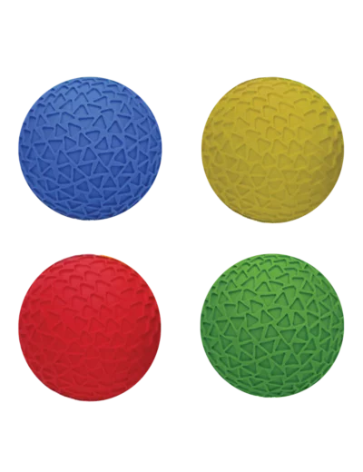 Lot de 4 balles alveolees 10cm