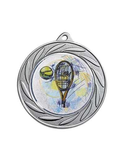 Medaille porte-centre fer argent d 70mm