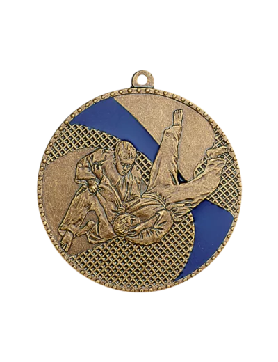 Medaille frappee fer judo 50mm