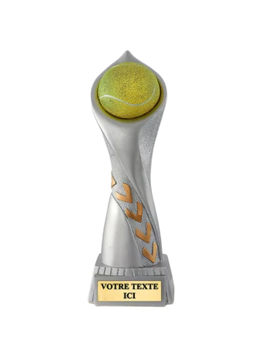 Trophee resine balle de tennis h.30 cm