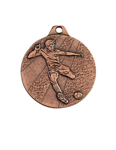 Medaille frappee fer brz football d 32mm