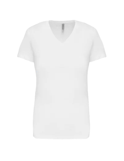 T-shirt col v manches courtes