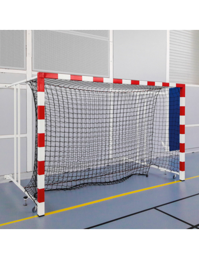 Paire de buts handball rabattables 1,4 - 2,1 m en acier