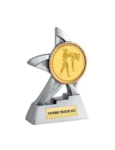 Trophee resine neutre diam 50 13 cm