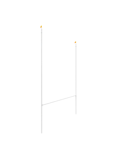 Paire de buts aluminium h.11m