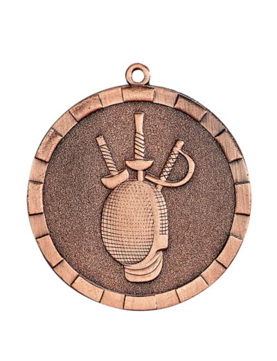 Medaille frappee fer escrime 50mm