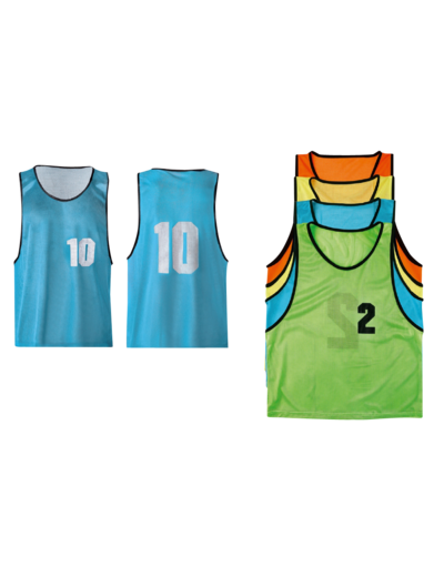 Lot de 5 chasubles numérotées de 11 a 15