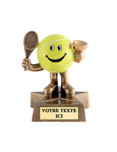 Trophee resine tennis h. 10 cm