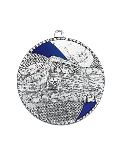Medaille frappee fer natation 50mm