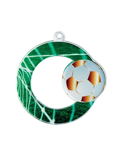 Medaille plexi diam50 football