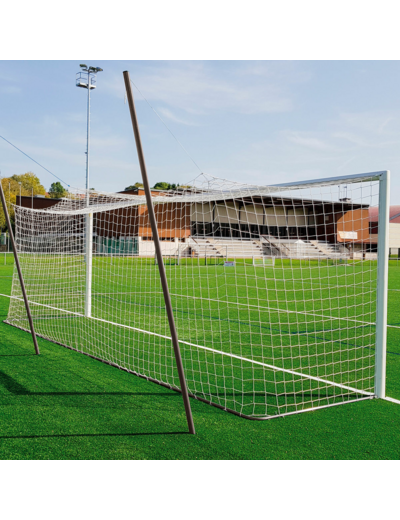 Jeu de 4 mâts arrières pour buts de foot a 11