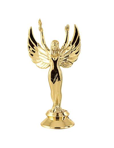 Sujet plastiq or victoire pm h.11cm