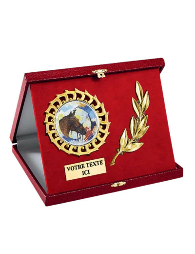 Ecrin avec decor rouge 180 x 140mm